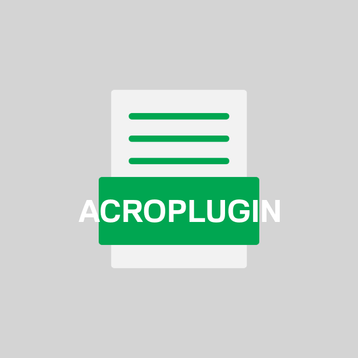 ACROPLUGIN Endung