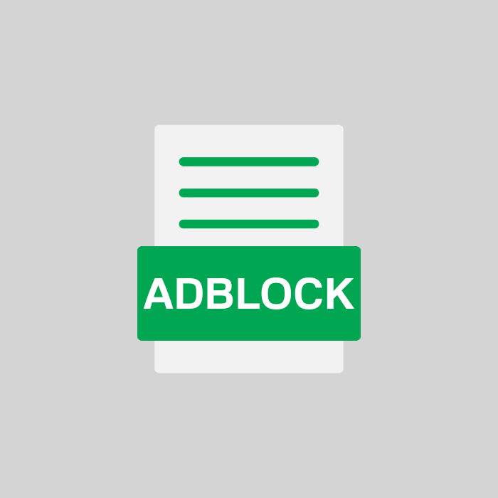 ADBLOCK Endung