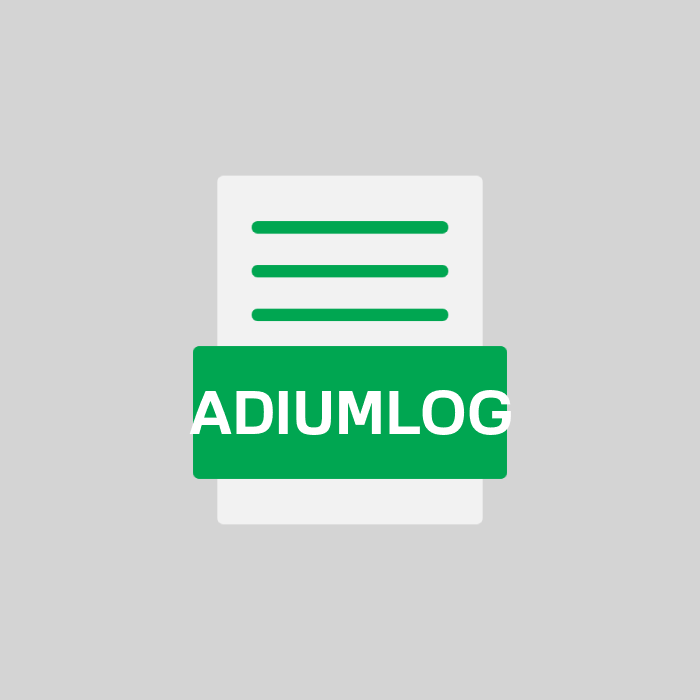 ADIUMLOG Endung