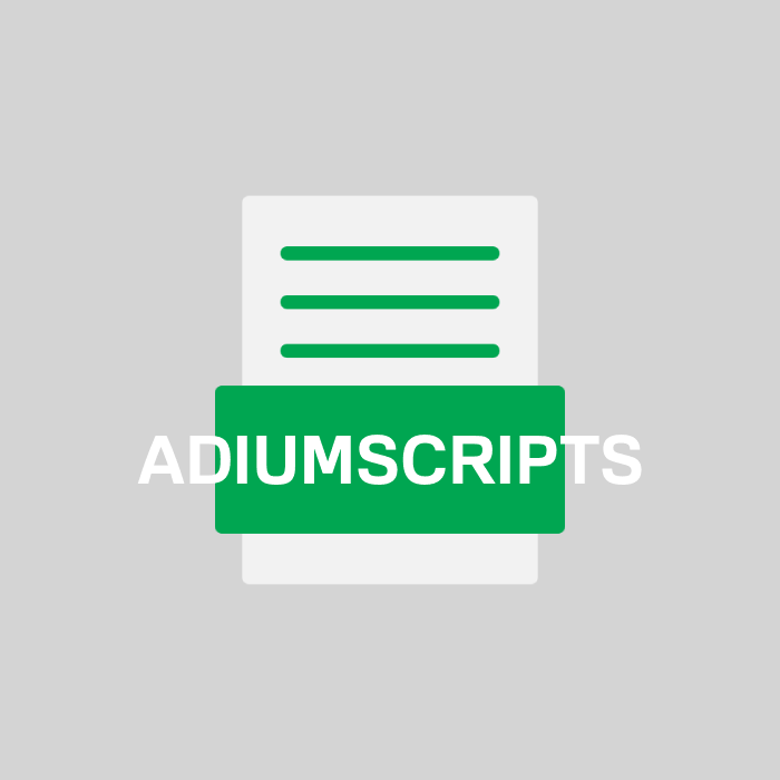 ADIUMSCRIPTS Endung