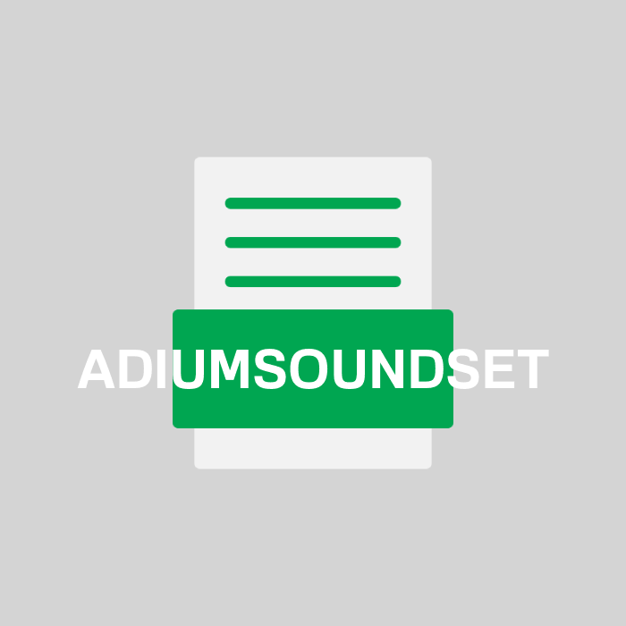 ADIUMSOUNDSET Endung