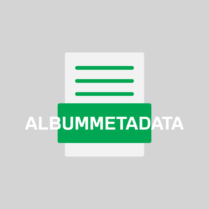 ALBUMMETADATA Endung