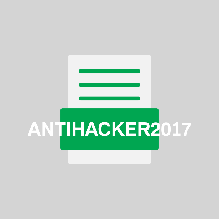 ANTIHACKER2017 Endung