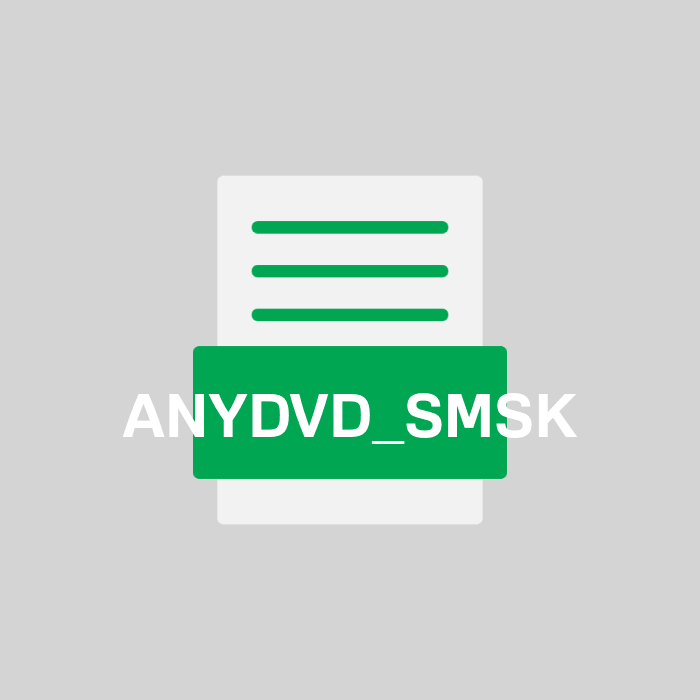 ANYDVD_SMSK Endung