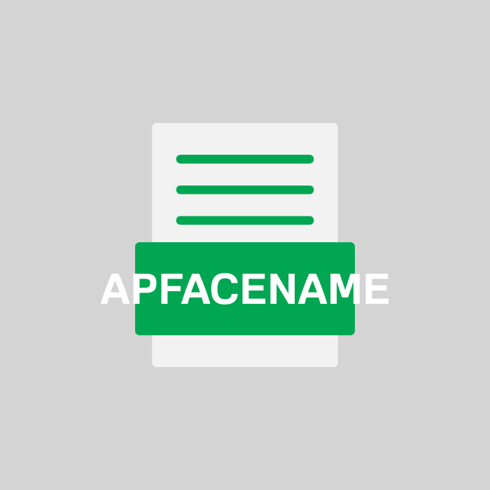 APFACENAME Endung