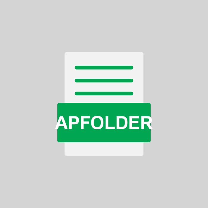 APFOLDER Endung