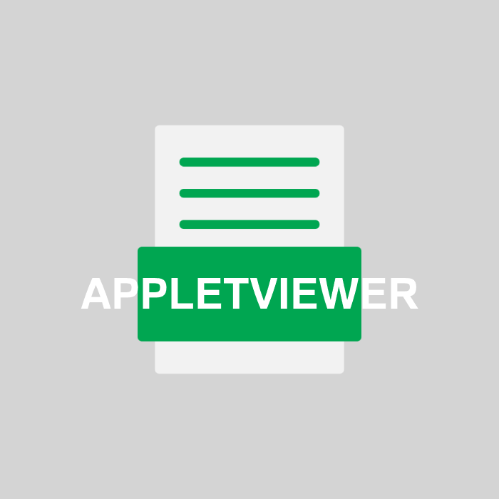 APPLETVIEWER Endung