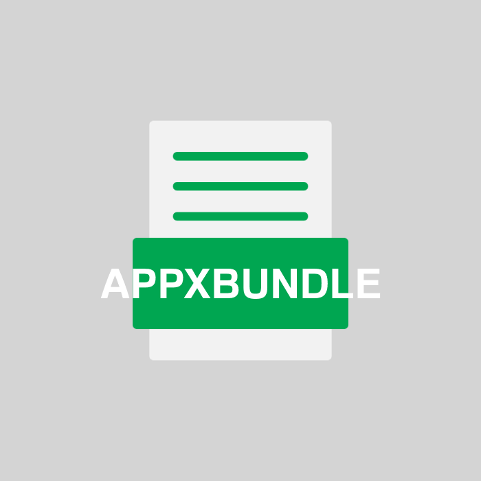 APPXBUNDLE Endung