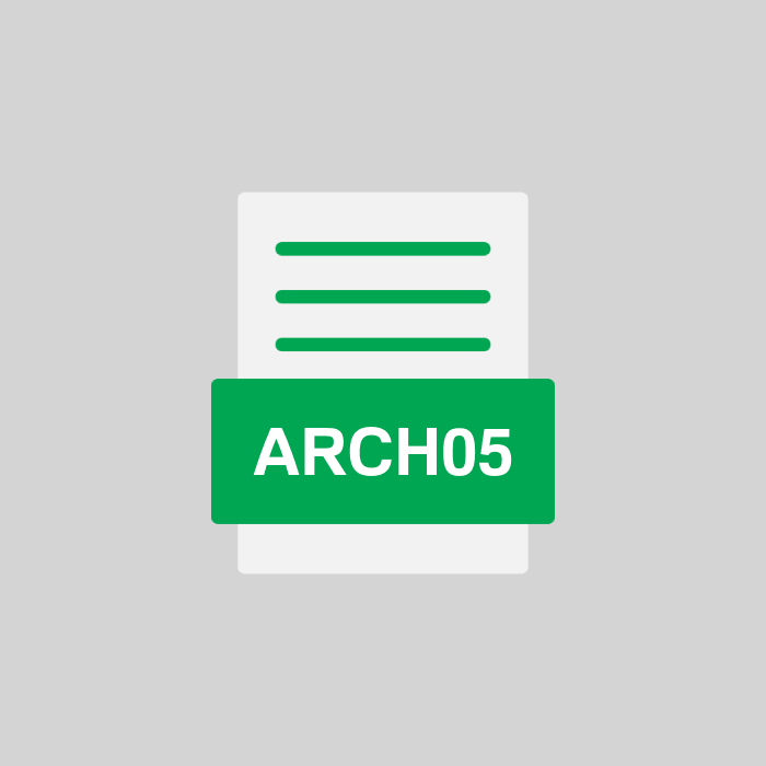 ARCH05 Endung