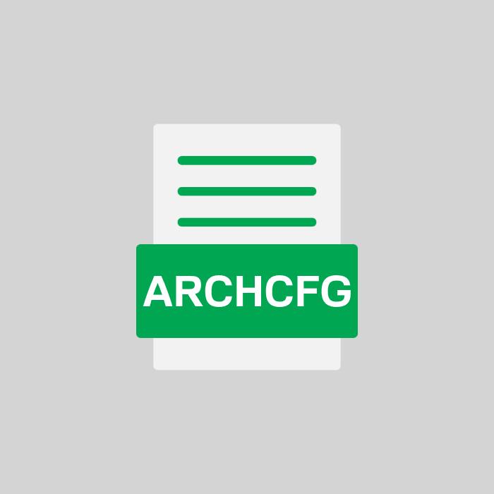 ARCHCFG Endung