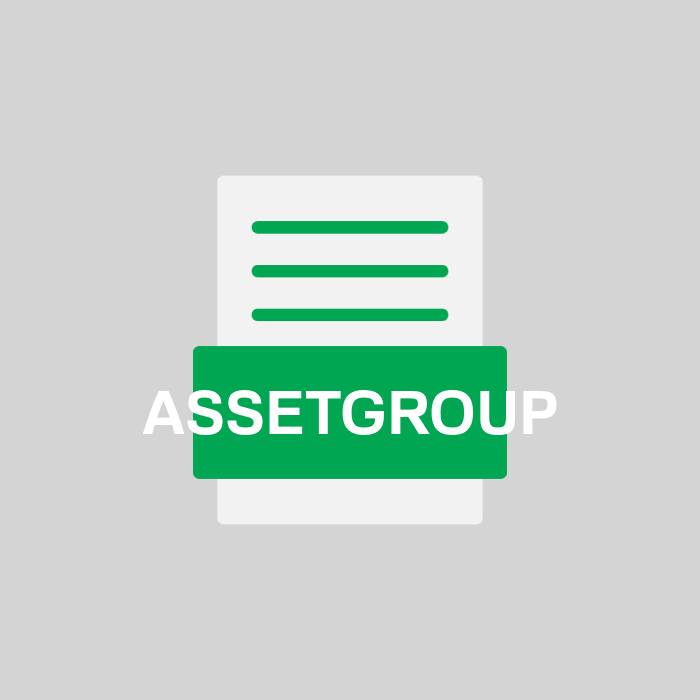 ASSETGROUP Endung