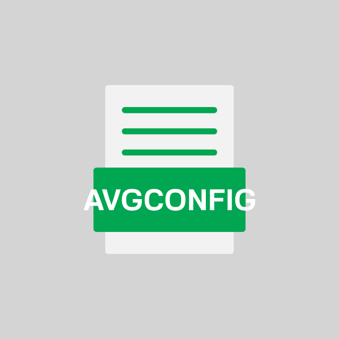 AVGCONFIG Endung