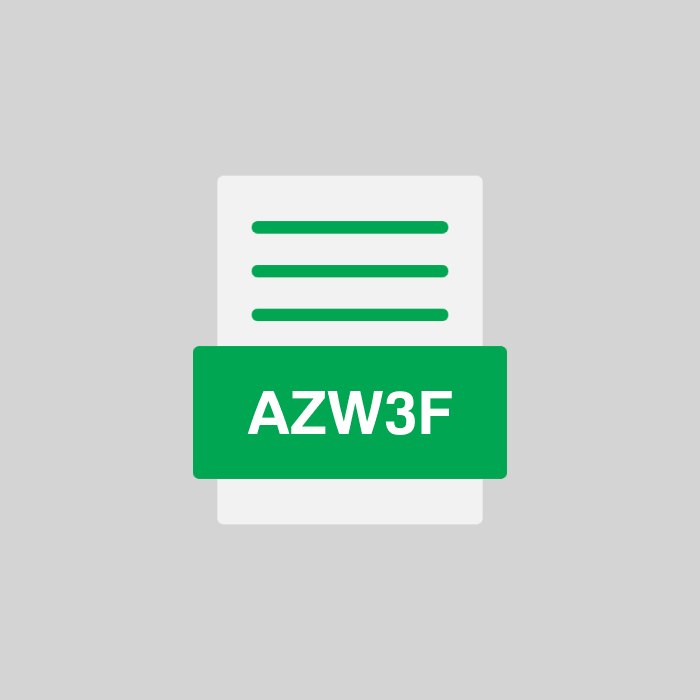 AZW3F Endung