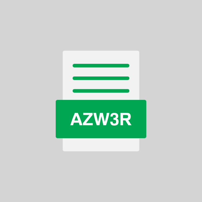 AZW3R Endung