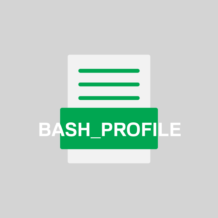 BASH_PROFILE Endung