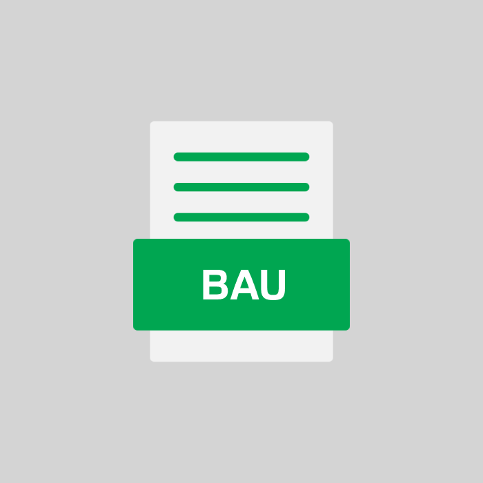 BAU Endung