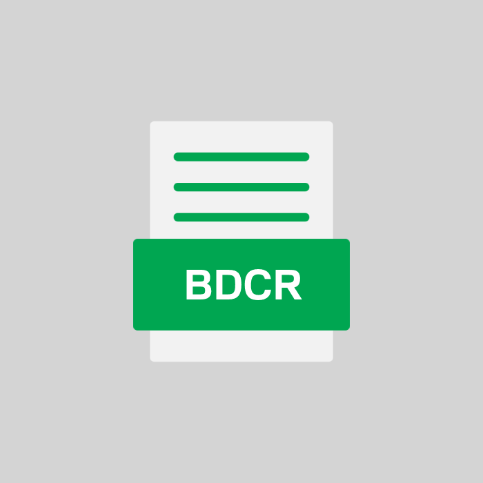 BDCR Endung