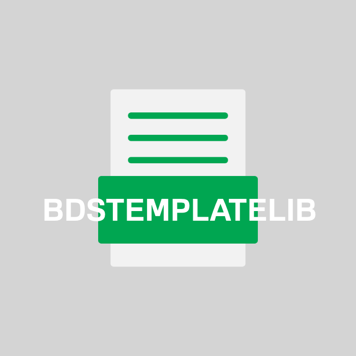 BDSTEMPLATELIB Endung