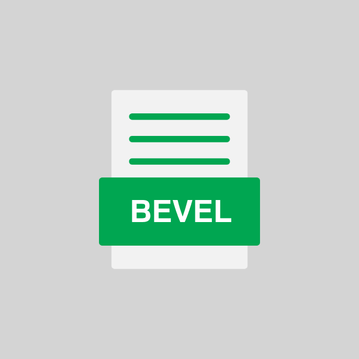 BEVEL Endung