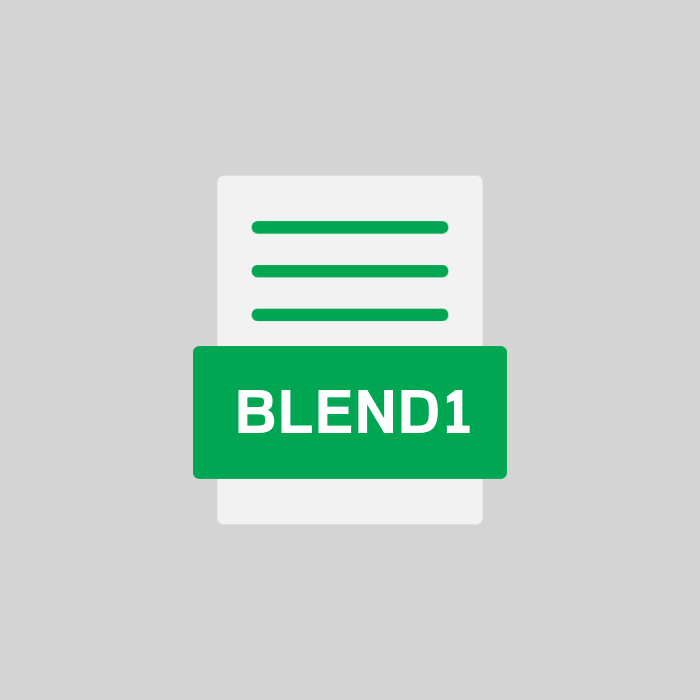 BLEND1 Endung