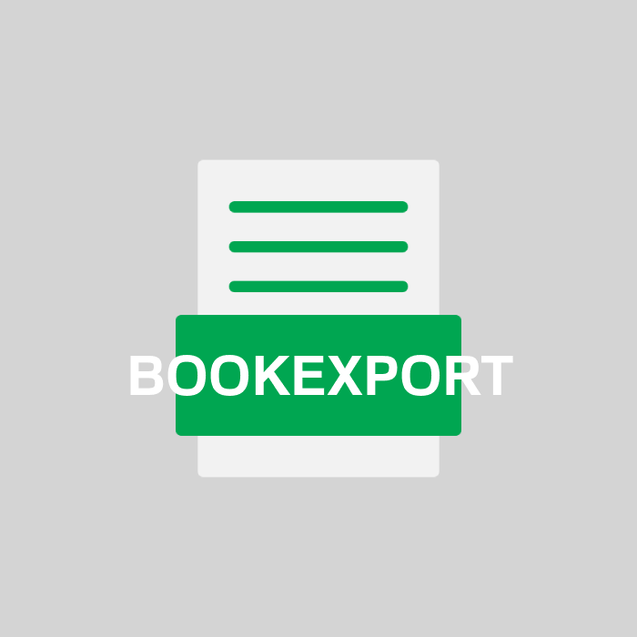 BOOKEXPORT Endung