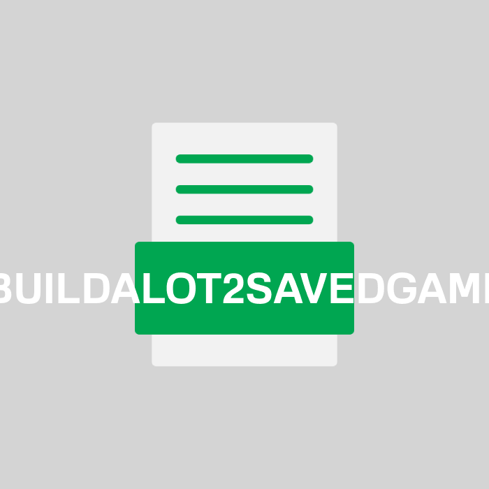 BUILDALOT2SAVEDGAME Endung