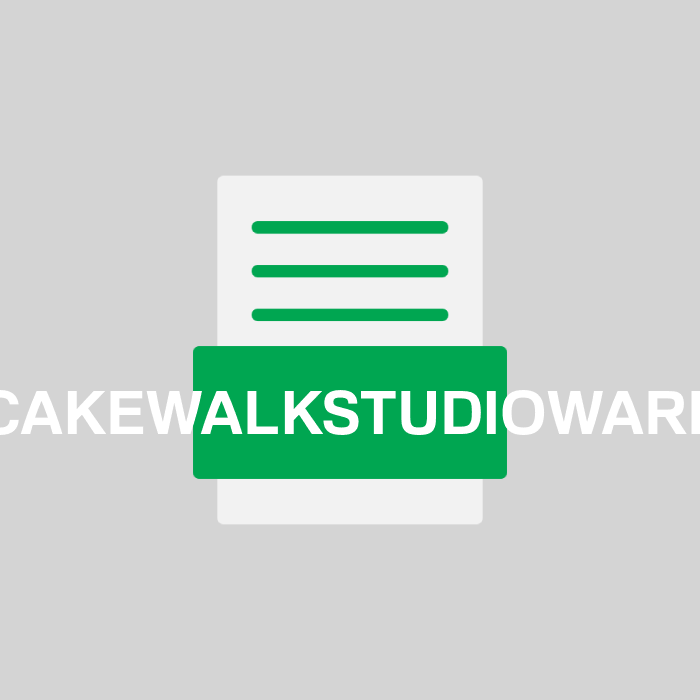 CAKEWALKSTUDIOWARE Endung