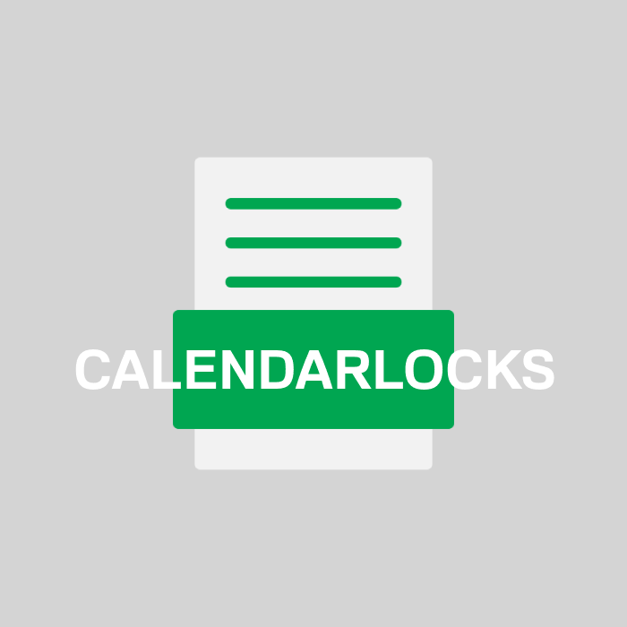 CALENDARLOCKS Endung