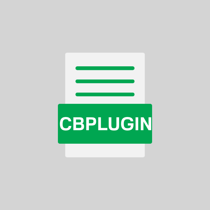 CBPLUGIN Endung