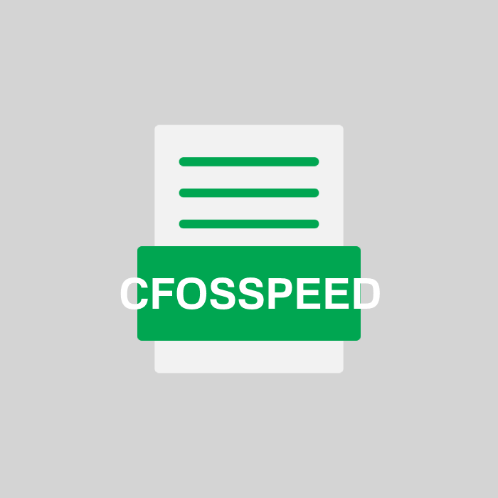 CFOSSPEED Endung