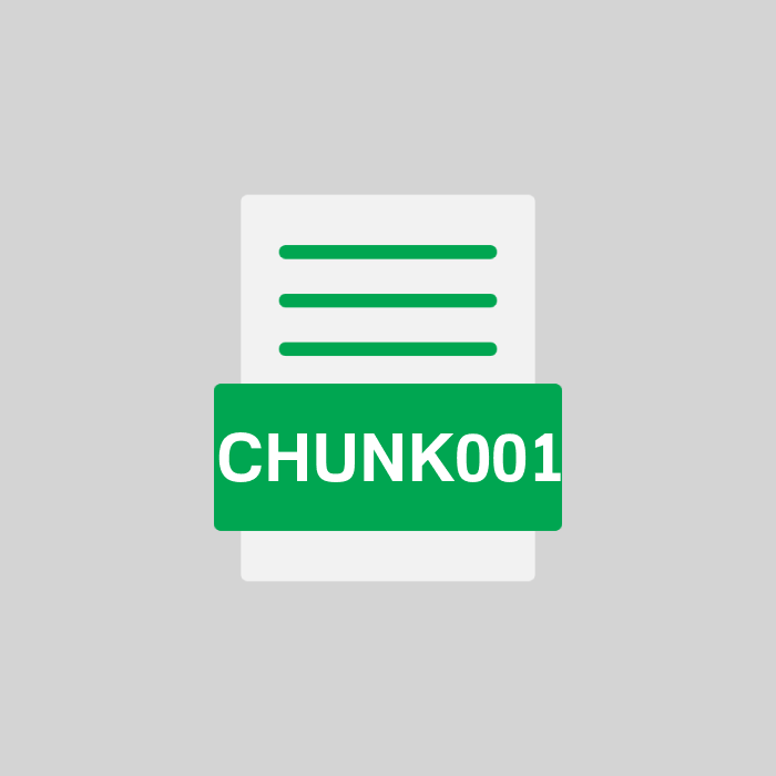 CHUNK001 Endung