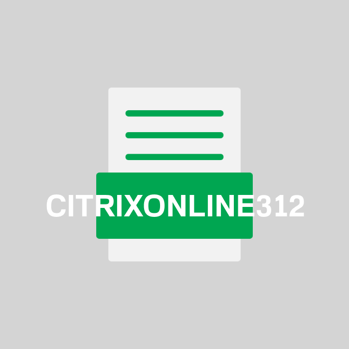 CITRIXONLINE312 Endung