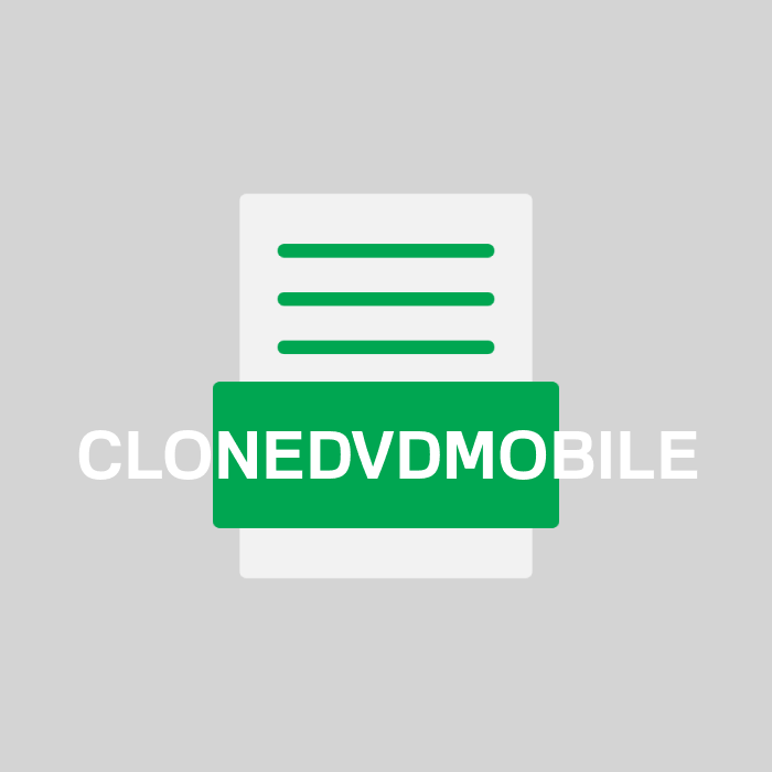 CLONEDVDMOBILE Endung