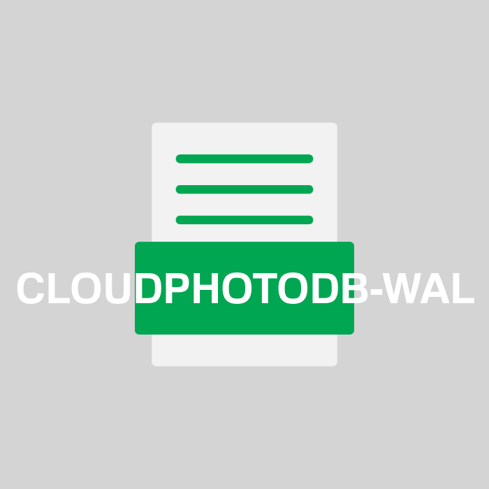 CLOUDPHOTODB-WAL Endung