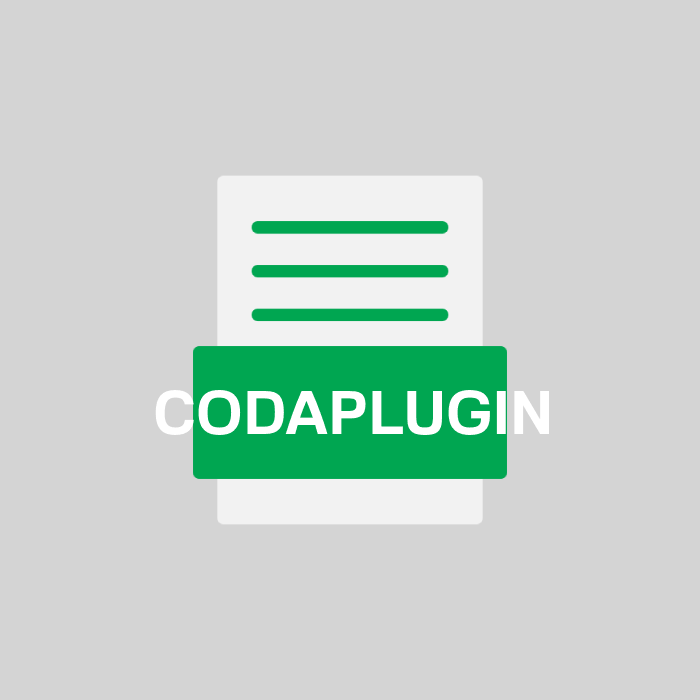 CODAPLUGIN Endung