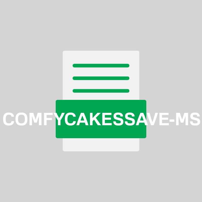 COMFYCAKESSAVE-MS Endung