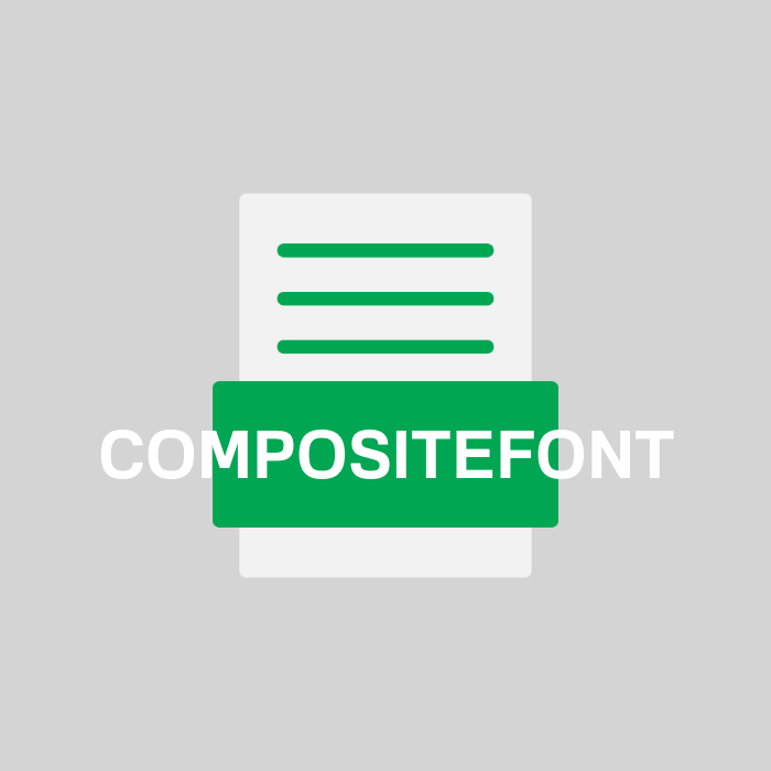 COMPOSITEFONT Endung