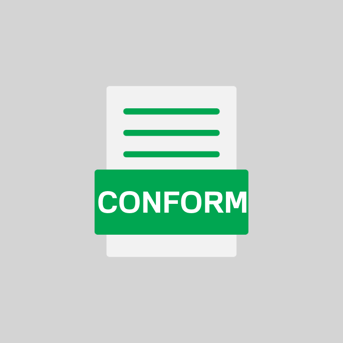 CONFORM Endung