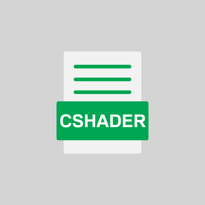 CSHADER Endung