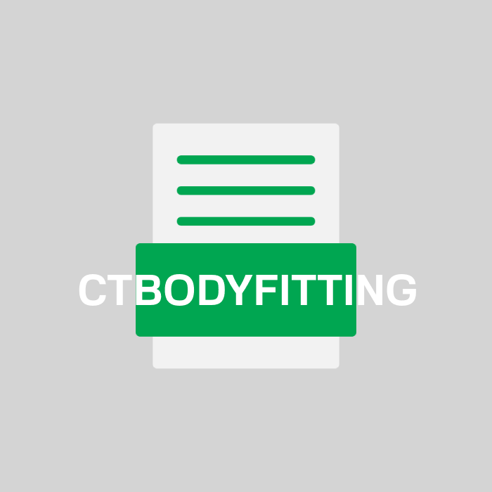 CTBODYFITTING Endung