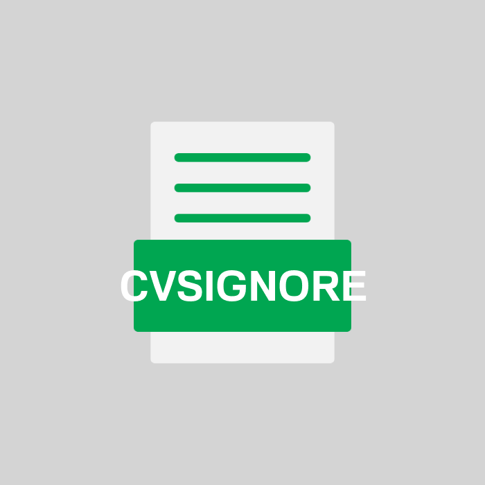 CVSIGNORE Endung