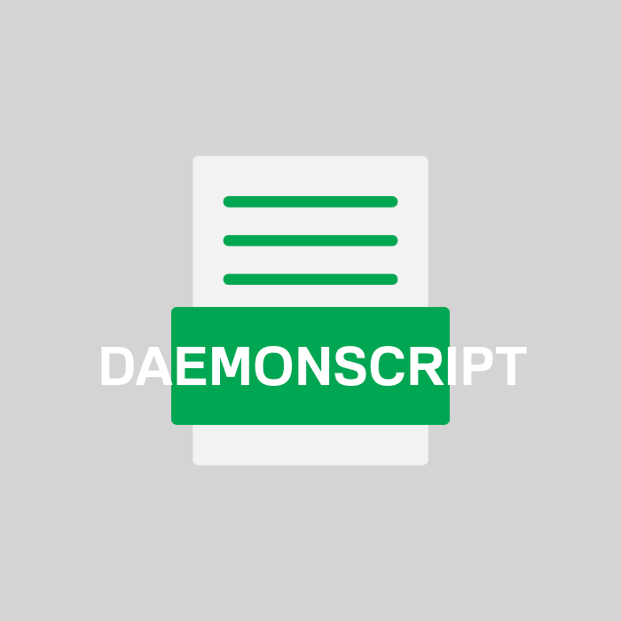 DAEMONSCRIPT Endung