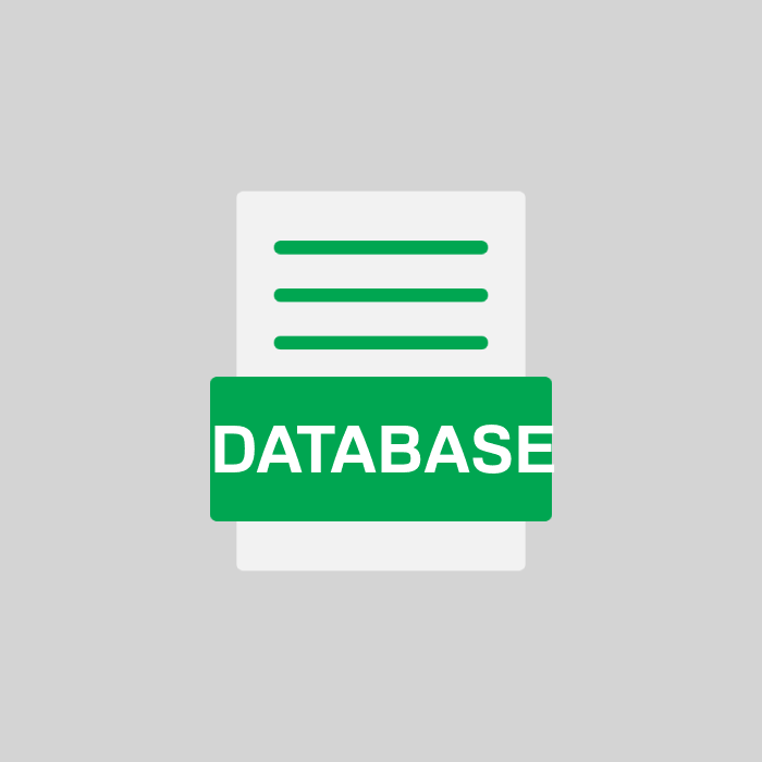 DATABASE Endung