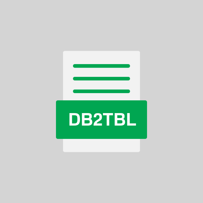 DB2TBL Endung