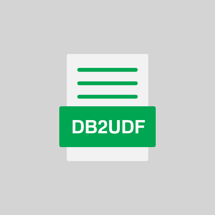 DB2UDF Endung