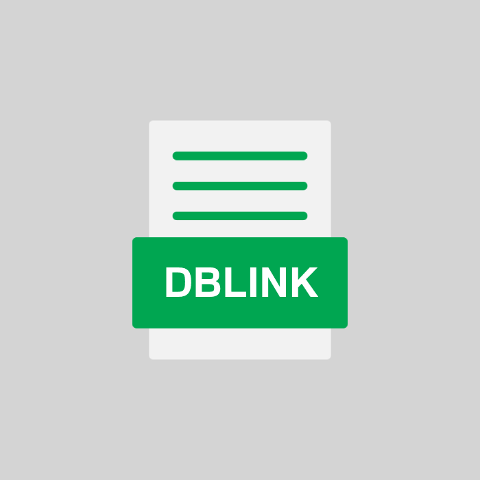 DBLINK Endung