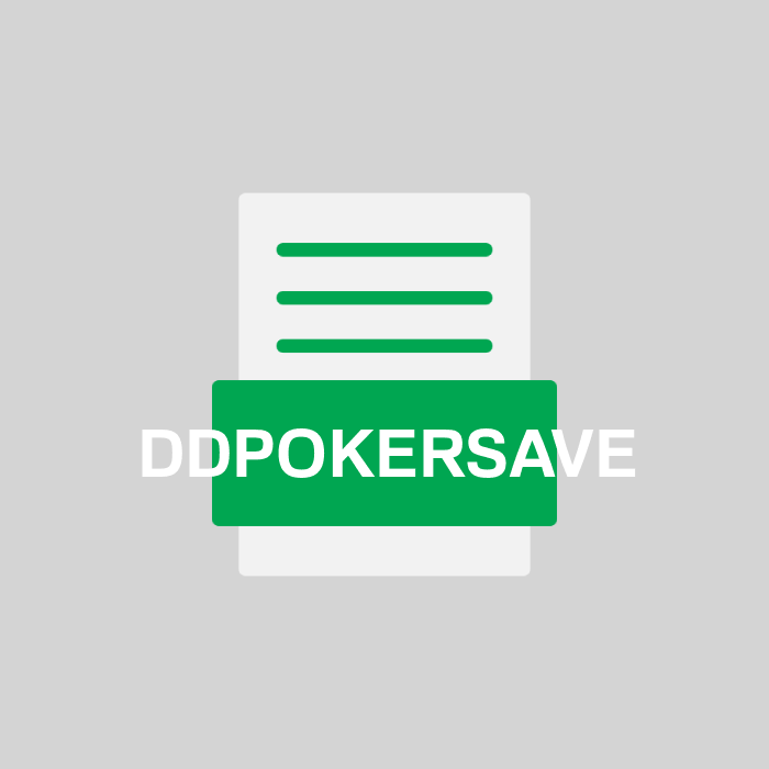 DDPOKERSAVE Endung