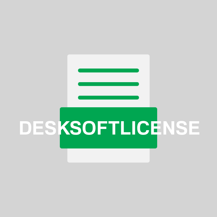 DESKSOFTLICENSE Endung