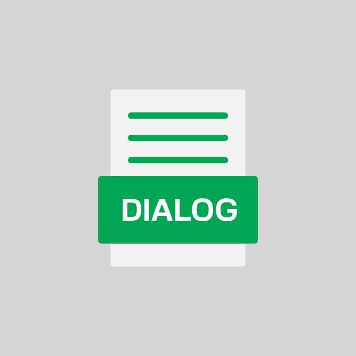 DIALOG Endung