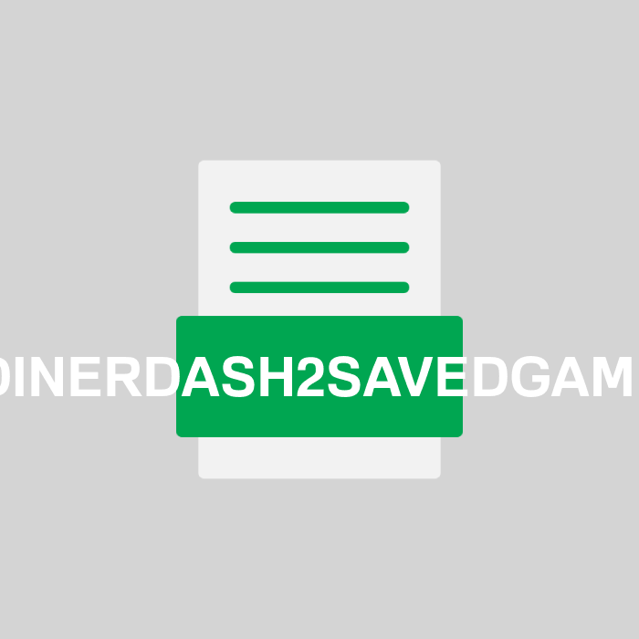 DINERDASH2SAVEDGAME Endung